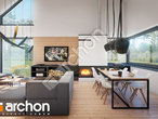 Проект дома ARCHON+ Дом в естрагоне дневная зона (визуализация 1 вид 4)