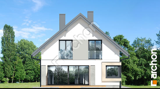 Боковой фасад Дом в изопируме 8