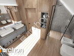 Проект будинку ARCHON+ Будинок в ізопірумі 8 візуалізація ванни (візуалізація 3 від 4)