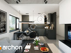 Проект дома ARCHON+ Дом при тракте (Р2Б) дневная зона (визуализация 1 вид 4)