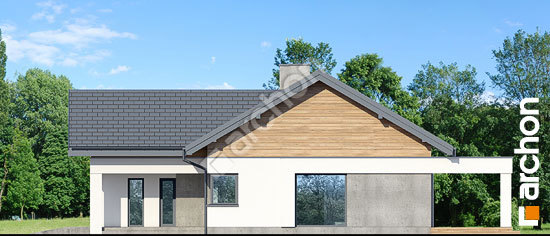 Боковой фасад Дом в цикории