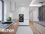 Проект дома ARCHON+ Дом в цикории визуализация кухни 1 вид 3