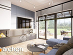 Проект дома ARCHON+ Дом в смородине 2  дневная зона (визуализация 1 вид 1)