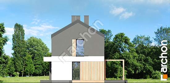 Боковой фасад Дом в эверниях (Р2) вер.2