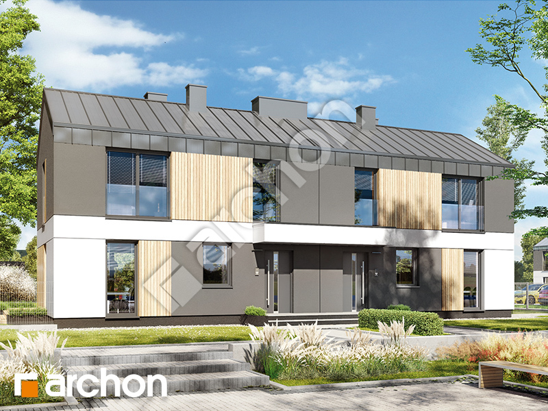 Проєкт будинку ARCHON+ Будинок в еверніях (Р2) вер.2 Вид 1