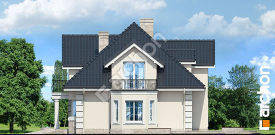 Боковой фасад Дом в древнике (Г2) вер. 2