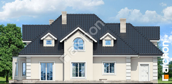 Дворовой фасад Дом в древнике (Г2) вер. 2