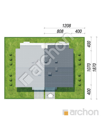 Проект дома ARCHON+ Дом в фиалках 9 (Р2Б) вер.3 Ситуація