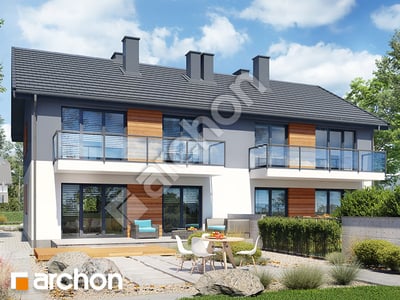 Проєкт будинку ARCHON+ Будинок в фіалках 9 (Р2Б) вер.3 Вид 2