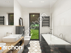Проект будинку ARCHON+ Будинок в соняшниках 2 (Г2) візуалізація ванни (візуалізація 3 від 3)