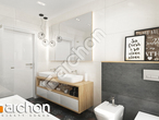 Проект дома ARCHON+ Дом в подсолнухах 2 (Г2) визуализация ванной (визуализация 3 вид 1)
