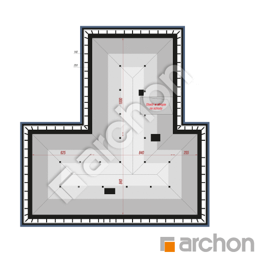 Проект дома ARCHON+ Дом в подсолнухах 2 (Г2) План мансандри