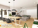 Проект дома ARCHON+ Дом в подсолнухах 2 (Г2) дневная зона (визуализация 1 вид 2)