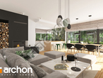 Проект дома ARCHON+ Дом в подсолнухах 2 (Г2) дневная зона (визуализация 1 вид 3)
