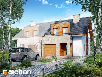 Проект дома ARCHON+ Дом в клематисах 18 (Б) вер. 2 