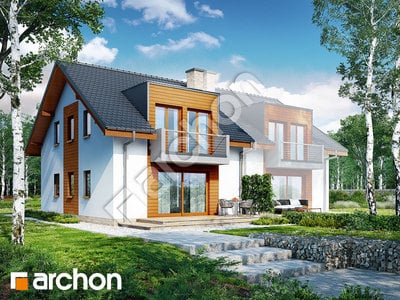 Проект будинку ARCHON+ Будинок в клематисах 18 (Б) вер. 2 Вид 2