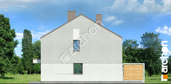 Боковой фасад Дом в ривиях (Р2)