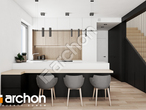 Проект будинку ARCHON+ Будинок в рівіях (Р2) візуалізація кухні 1 від 1