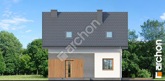 Передний фасад Дом в малиновках 18