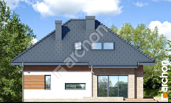 Боковой фасад Дом в сирени (М) вер.2