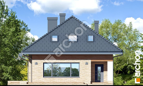 Передний фасад Дом в сирени (М) вер.2