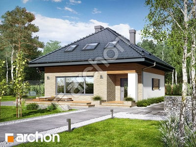 Проєкт будинку ARCHON+ Будинок в бузку (М) вер.2 