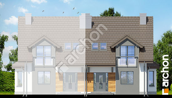 Передний фасад Дом в дельфиниуме 2 вер.2