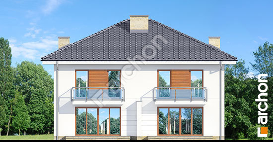 Дворовой фасад Вилла Амелия (Р2) вер.2