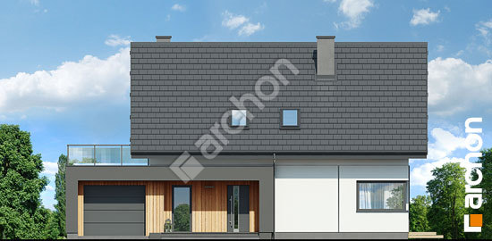 Передний фасад Дом в малиновках 7 (ГА)