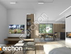 Проект дома ARCHON+ Дом в малиновках 7 (ГА) дневная зона (визуализация 1 вид 2)