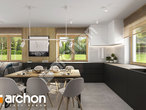 Проект дома ARCHON+ Дом в хлорофитуме 21 (Г) визуализация кухни 1 вид 2