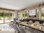 Проект будинку ARCHON+ Будинок в хлорофітумі 21 (Г) денна зона (візуалізація 1 від 5)