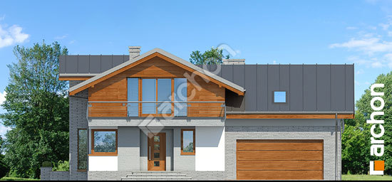 Передний фасад Дом в буддлеях 4 (Г2)