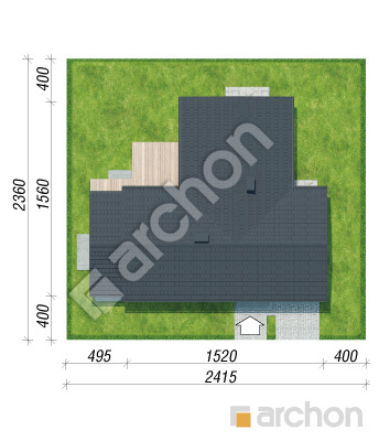 Проект дома ARCHON+ Дом в галах 7 (Г) Ситуація