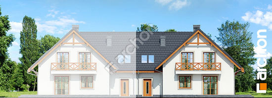 Дворовой фасад Дом под фисташковым деревом 2(Б) вер.2