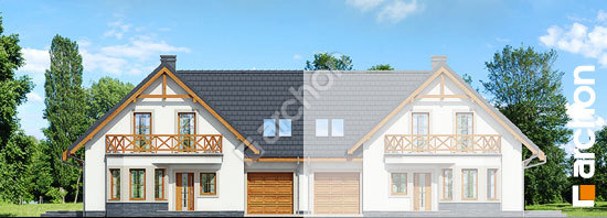 Передний фасад Дом под фисташковым деревом 2(Б) вер.2