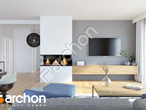 Проект будинку ARCHON+ Будинок в жонкілях (В) денна зона (візуалізація 1 від 4)