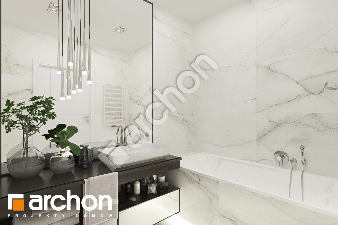 Проект будинку ARCHON+ Будинок в хакетіях 5 (Г) візуалізація ванни (візуалізація 3 від 1)