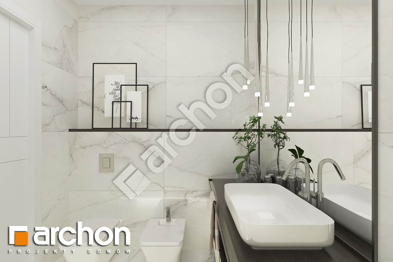 Проект будинку ARCHON+ Будинок в хакетіях 5 (Г) візуалізація ванни (візуалізація 3 від 3)