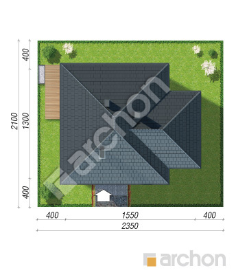 Проект дома ARCHON+ Дом в хакетиях 5 (Г) Ситуація
