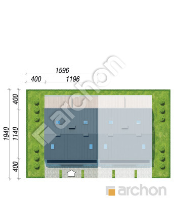 Проєкт будинку ARCHON+ Будинок в рівіях 9 (ГР2Б) Ситуація