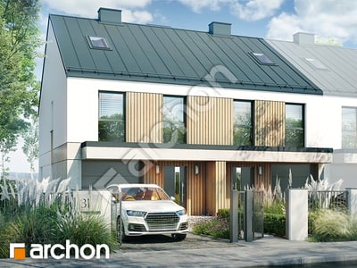 Проект дома ARCHON+ Дом в ривиях 9 (ГР2Б) Вид 2