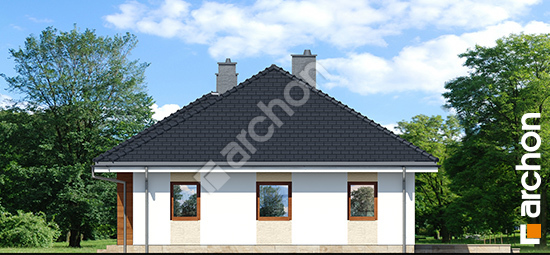 Боковой фасад Дом в герани