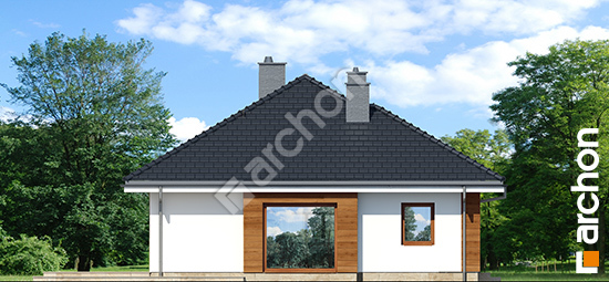 Боковой фасад Дом в герани