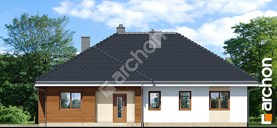 Передній фасад Будинок в герані