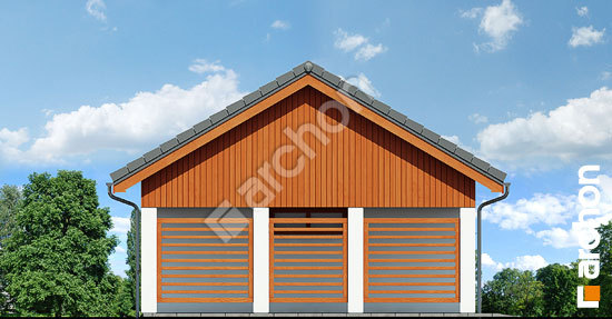 Бочний фасад Г22 - Двомісний гараж