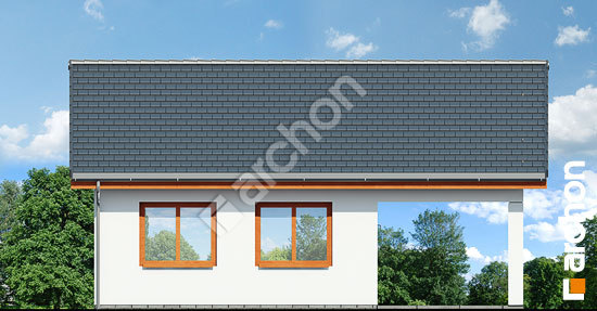 Дворовий фасад Г22 - Двомісний гараж