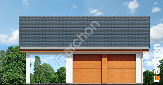 Передній фасад Г22 - Двомісний гараж