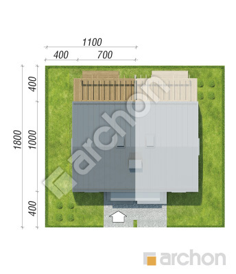 Проект дома ARCHON+ Дом в тунбергиях 2 (БА) Ситуація