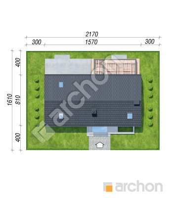 Проект дома ARCHON+ Дом в ирисе 8 (Н) Ситуація